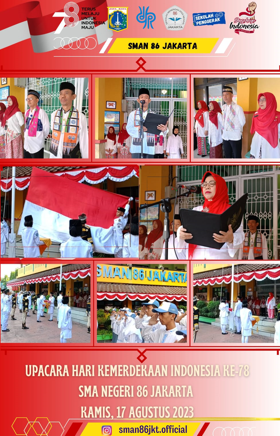 Upacara Kemerdekaan Republik Indonesia SMAN 86